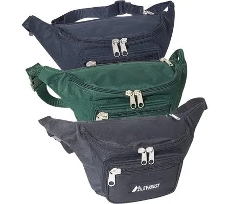Everest Unisex Signature Waist Fanny Pack Navy Blue