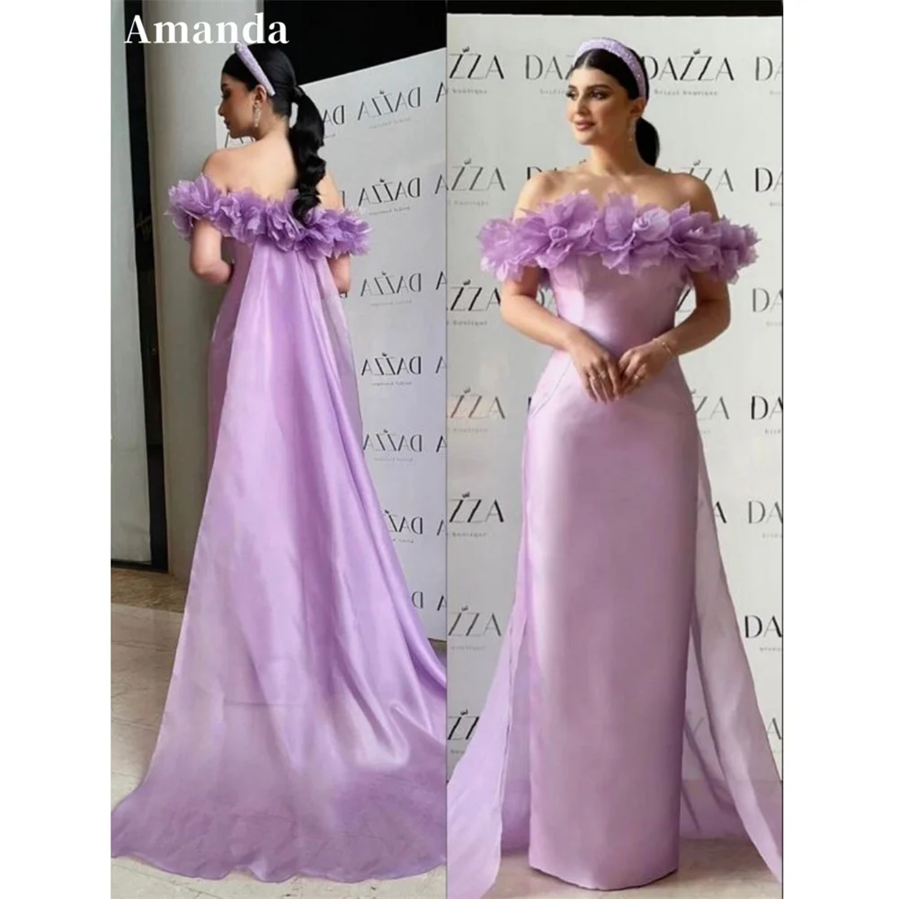 

Женское платье-Русалка с открытыми плечами, со съемным шлейфом