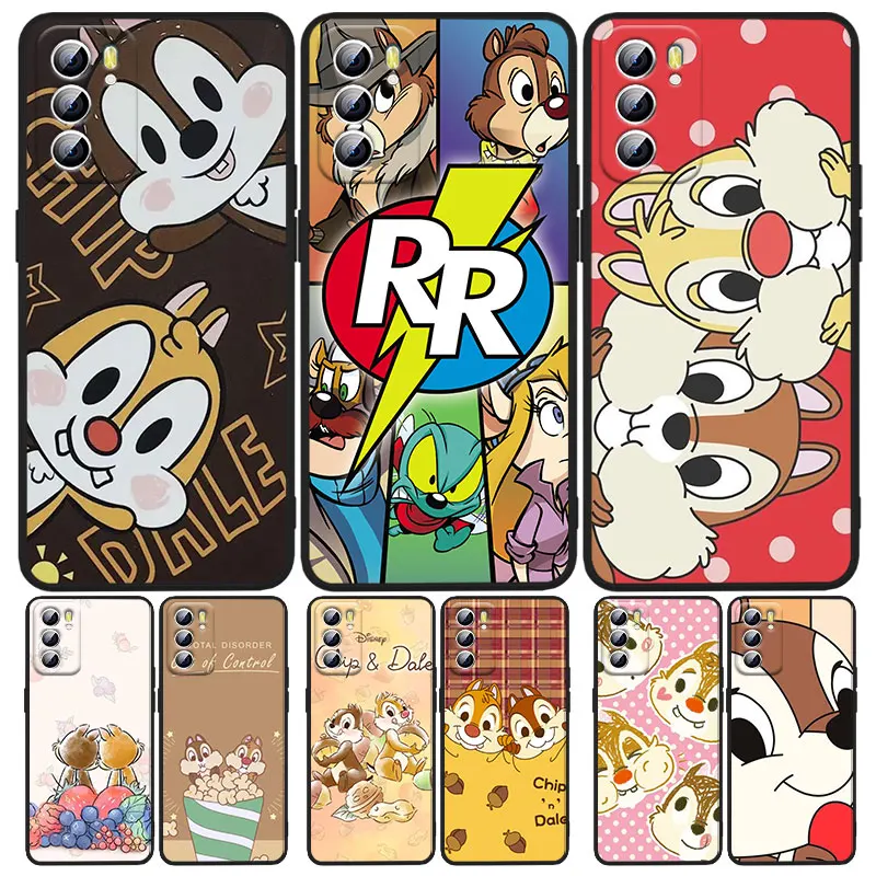 

Cute Chip 'n' Dale Phone Case For OPPO A5 A9 A12 A16 A16S A52 A53S A53 A54S A55 A72 A73 A74 A76 A94 2018 2020 Black luxury Back