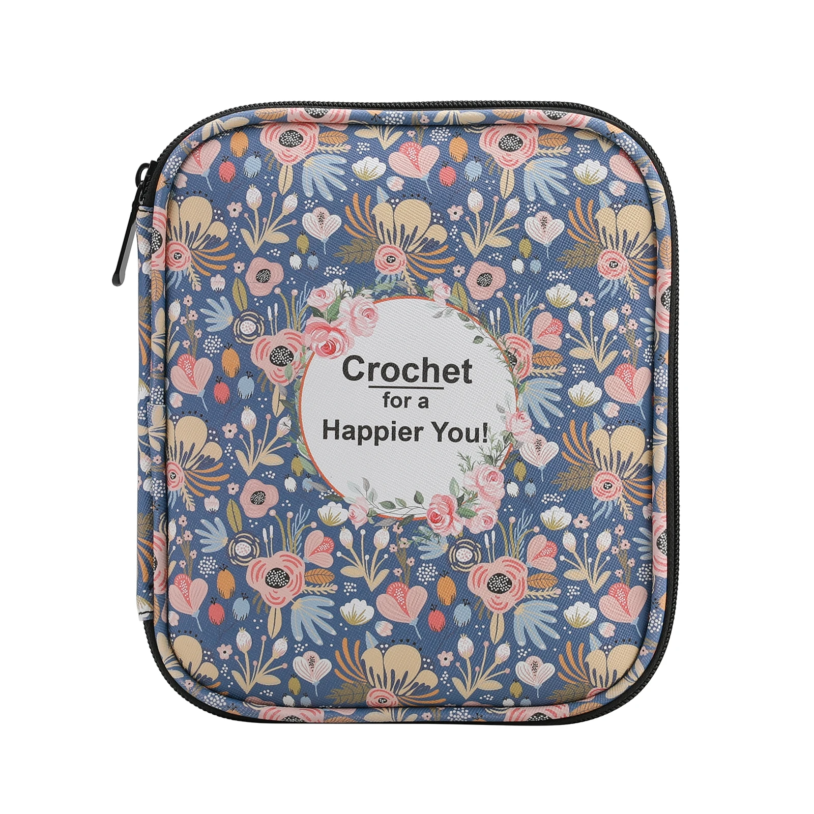 

New Empty Crochet Hooks Bag Single Layer Crochet Needles Storage Bag Light Green Knitting Case Organizer Sewing Accessories