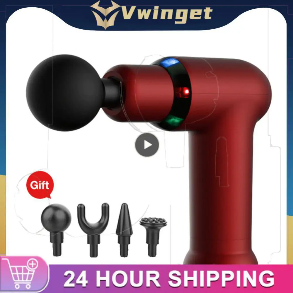 

With Massage Head Mute Electric Massager Gun Smart Chip Smart Massage Gun Hot Compress Massage Gun Smart Electric Abs High Speed