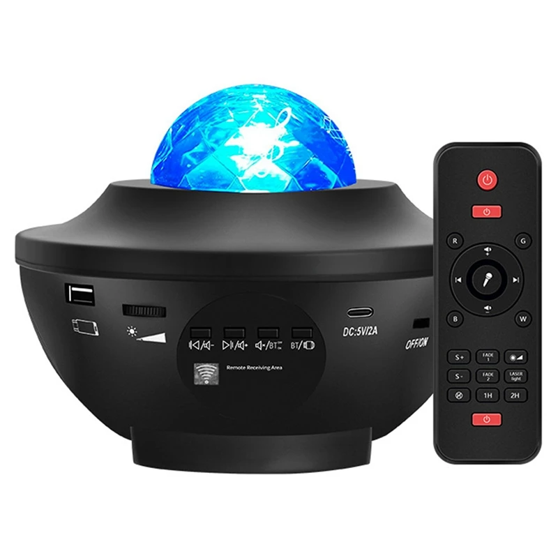 

Night Light Projector For Kids,Ocean Wave Projector Star Galaxy Light Projector With Bluetooth For Home Party Birthday
