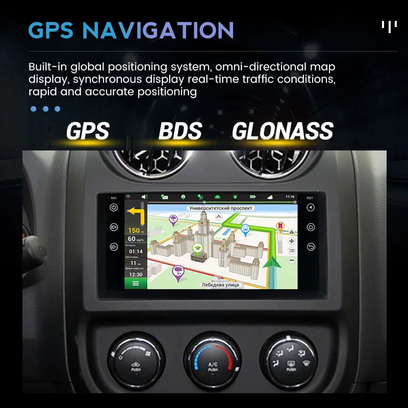 Автомобильный видеоплеер Android Авторадио BT Carplay для Jeep Compass Commander Grand Cherokee Wrangler Liberty