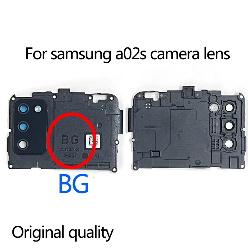 

Original A02s Rear Back Camera Lens Glass with Frame Holder For Samsung A02S A025 Camera Frame Repair Spare Replacement Parts