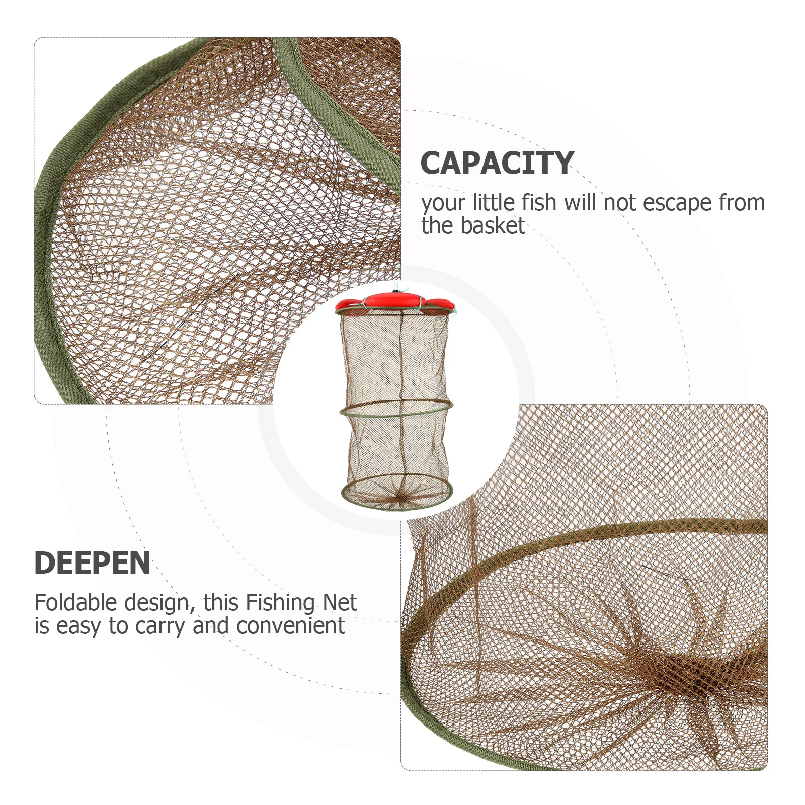 

Сетчатая многоразовая портативная износостойкая рыболовная корзина для дайвинга