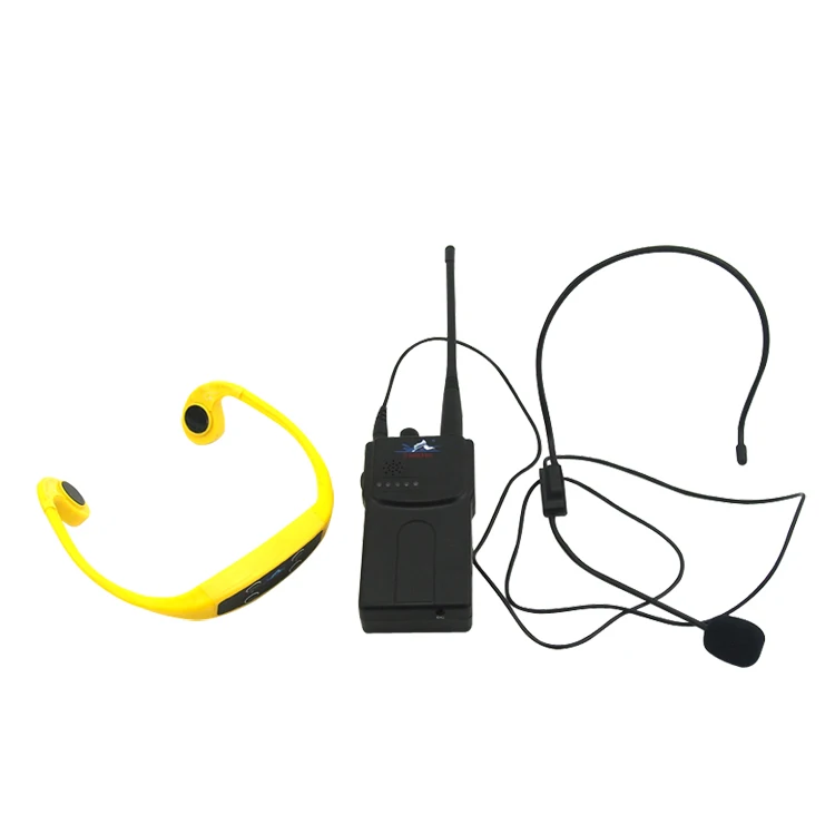 

H904 Headphones Receiver Wireless Transmitter Wireless Swimming Training Communication Waterproof Bone Conduction Headsets