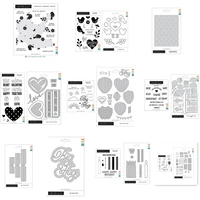 love letter clear stamps and metal cutting dies for diy scrapbook photo album craft supplies paper congratulate card template