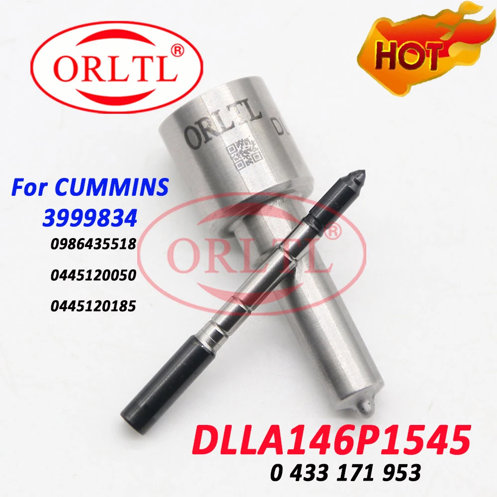 

ORLTL DLLA146P1545 Common Rail Nozzle DLLA 146P 1545 Auto Diesel Injector Nozzle 0433171953 for CUMMINS 0445120050 0445120185