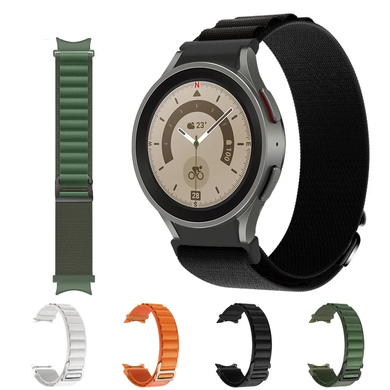 

Ремешок нейлоновый для Samsung Galaxy Watch 5pro 45 мм/4 classic 46 мм 42 мм, браслет для Samsung Galaxy Watch 5/4 40 мм 44 мм