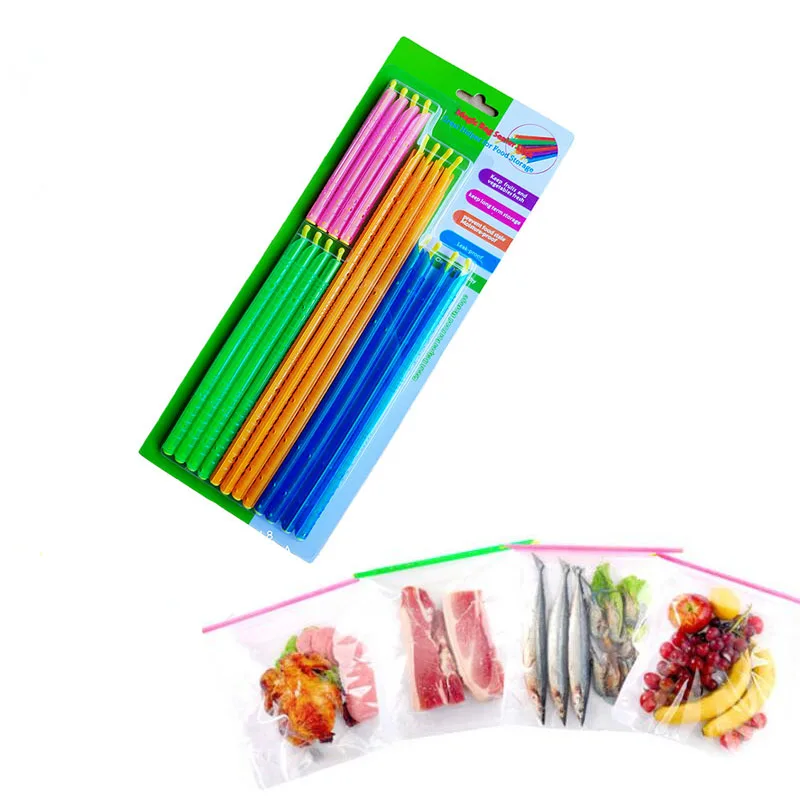 

16pcs/set Food Bag Sealer Stick Food Storage Bag Sealing Clip Keep Fresh Lock Stick Vacuum Packing Storage Kitchen Accessories