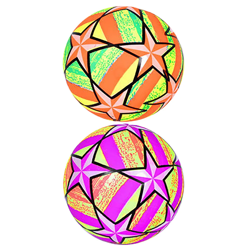 

2 Pcs Soccer Toy Outdoor Toys Glowing Ball Fun Football Can't Beat Sports Entertainment