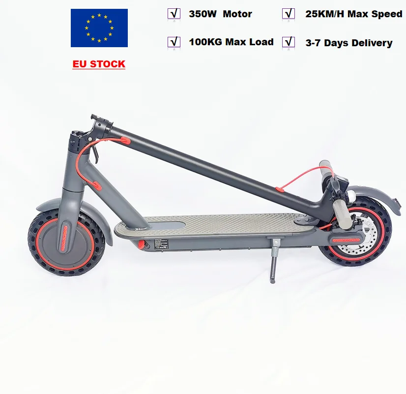 

USA EU UK Stock Free Shipping 350W Motor 36V 10.4AH 30KM/H 8.5 Inch Solid Tire Folding Electric Scooter For Adult With APP M365