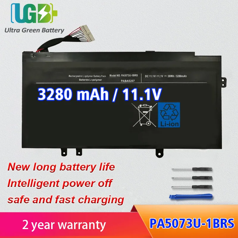 UGB New PA5073U-1BRS Battery For Toshiba Satellite U925t U920 U920T PA5073U Laptop Battery