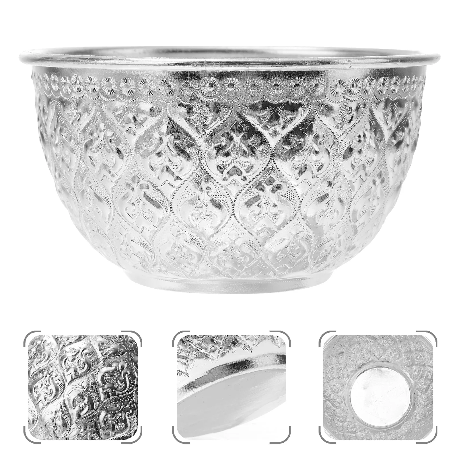 

Bowl Oil Essential Serving Diffuser Thai Vintage Spa Facial Holder Noodles Tin Design Traditional Salonburner Offering Rice
