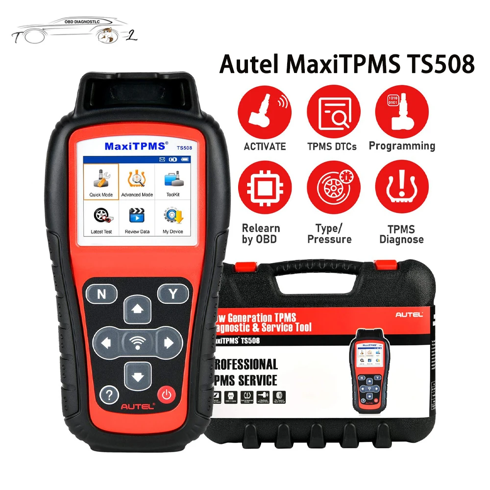 

Autel MaxiTPMS TS508 TPMS Diagnostic&Service Tool Tire Pressure OBD2 Code Reader Read/Check/Active Tire Sensor Upgrade of TS501