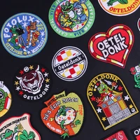 oeteldonk emblem carnival patches for clothing iron on shoulder epaulettes ironing applications embroidery patches for jackets