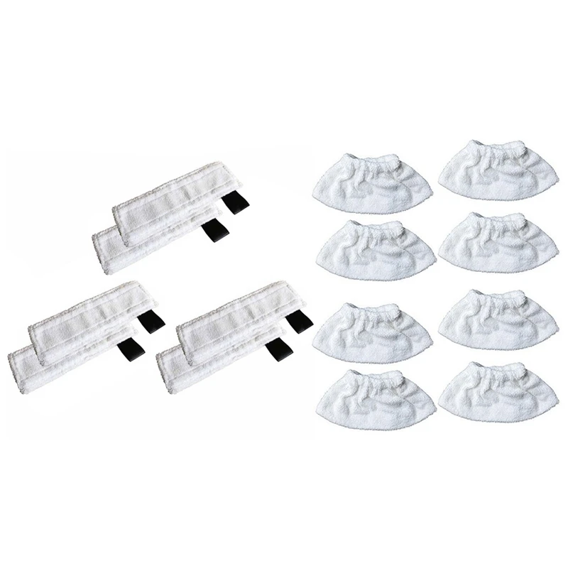 

Replacement Steam Mop Cloth Cover Cleaning Pads Household Cloth Cover 6Pcs with Microfiber Mop Cloth Compatible 8Pcs