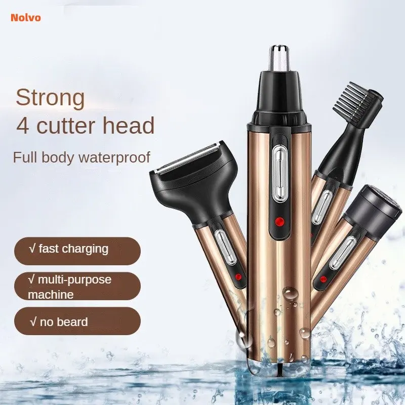 Professional 4 In 1 Nose Hair Trimmer Usb Rechargeable Electric All In One Nose Trimmer Easy Cleansing For Men Women Face Care enlarge