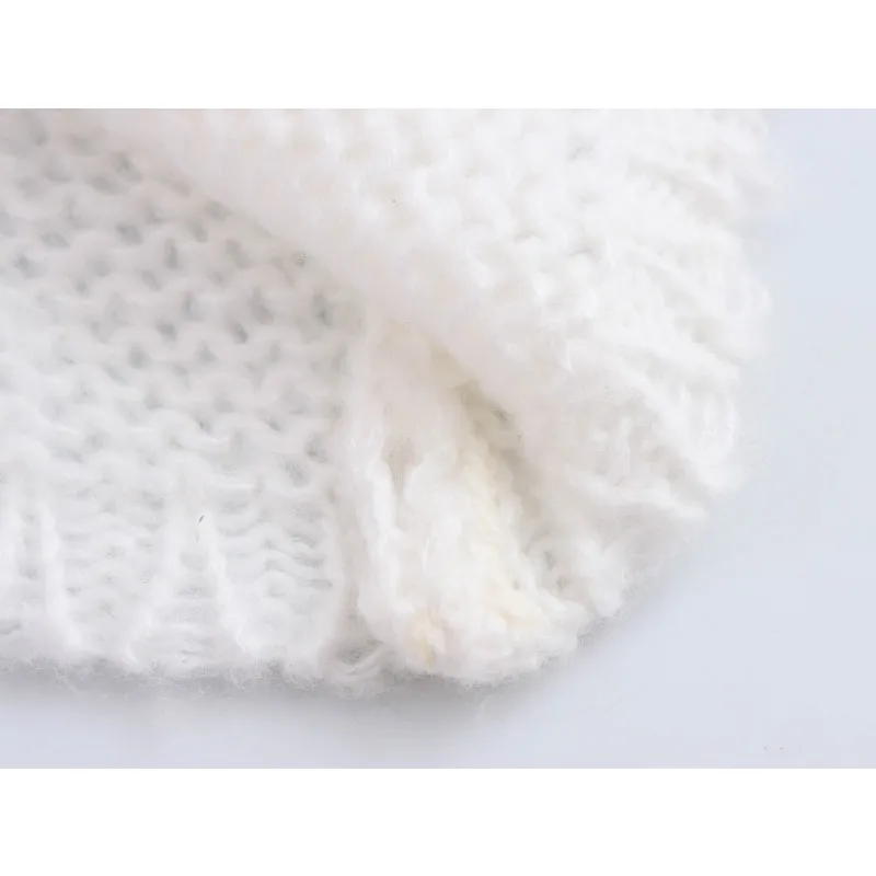 TRAF ZR Свободный кардиган Femmes Новый трикотаж Верхняя одежда Элегантные женские