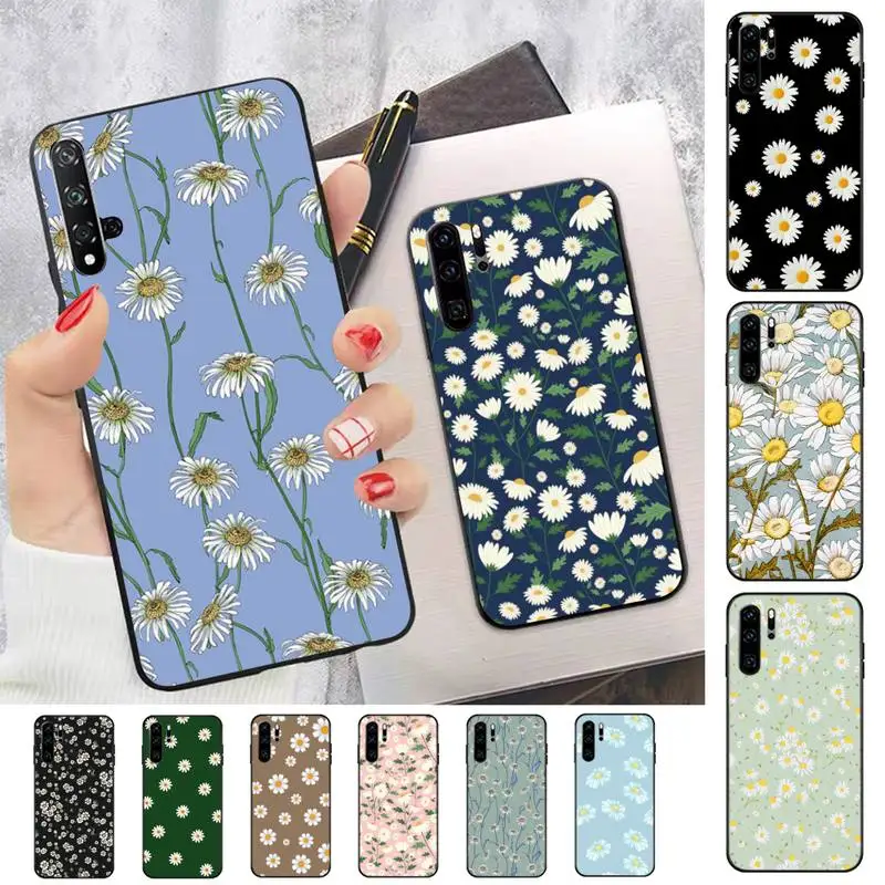 

Vintage Daisy Flowers Phone Case for Huawei Honor 10 i 8X C 5A 20 9 10 30 lite pro Voew 10 20 V30