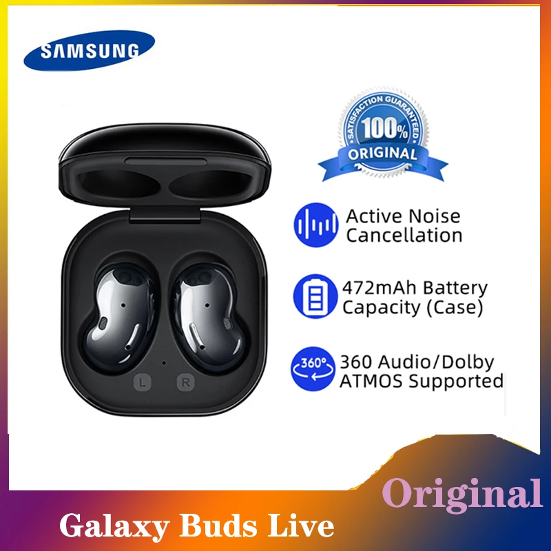 

Samsung Galaxy Buds Live TWS Earphone Bluetooth Active Noise Cancelling Wireless Earphone 472mAh Battery Life For Galaxy S22