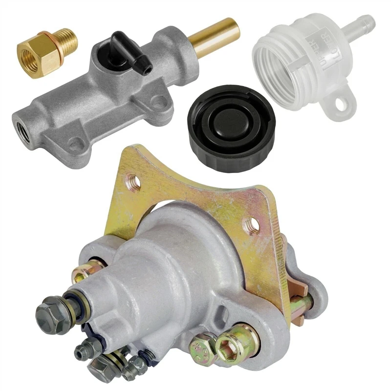 Silver Brake Caliper With Master Cyl / Reservoir For Polaris Sportsman 400 500 600 700 2003-2004
