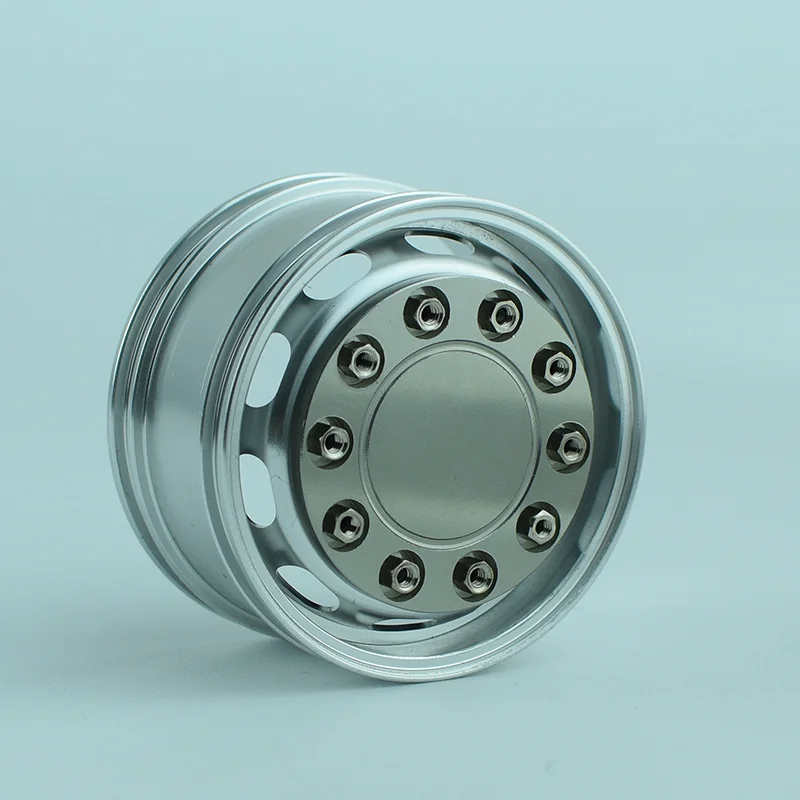 

Обод ступицы колеса из алюминиевого сплава с логотипом для радиоуправляемого грузовика 1/14, прицепа, самосвала SCANIA 770S R620 MAN TGX Actros 3363, запчасти Volvo, 2 шт.