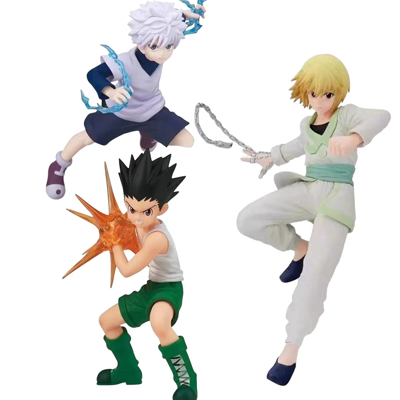 

19cm Hunter Hunter Anime Figure Gon Freecss Killua Zoldyck Kurapika PVC Action Figure Collectible Model Toys Kid Doll Gift