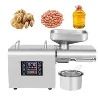 kitchen appliance home use mini hot and cold presser sesame oil squeezing machine small oil pressing machine seed roaster 6 kgh