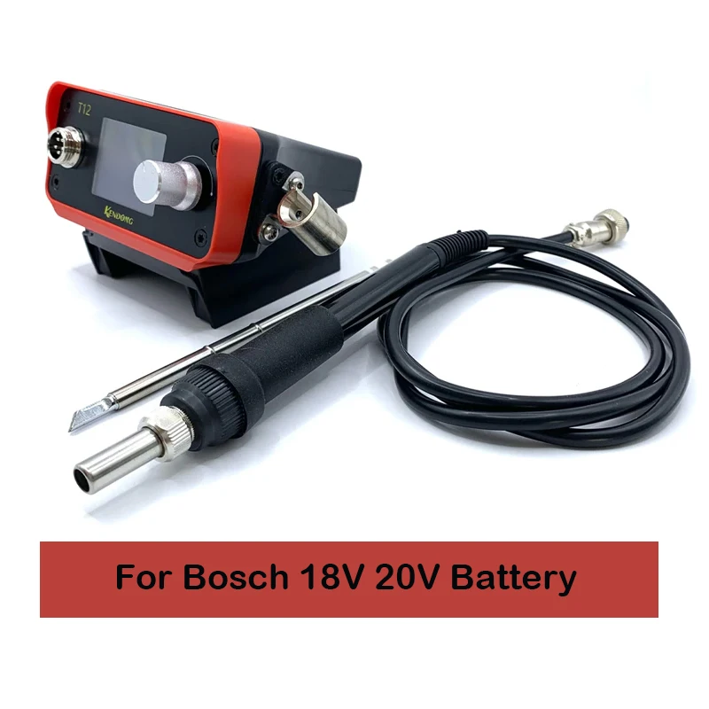 

Аккумуляторная паяльная станция ZUIDID PTS300D T12 для аккумуляторов Dewalt 20В