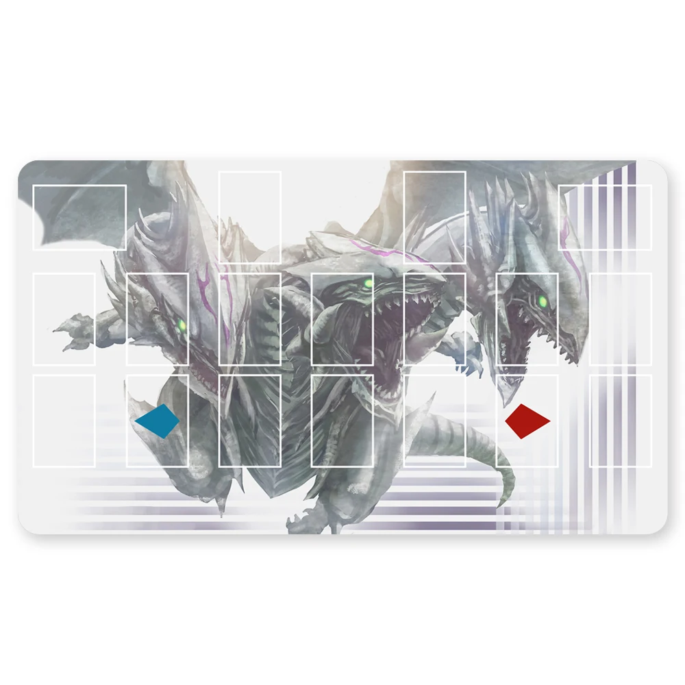 

465708 - TCG Playmat Blue-eyes Ultimate Dragon Dark Magician Duel Monsters Playmats Compatible for YuGiOh OCG TCG CCG + Free Bag