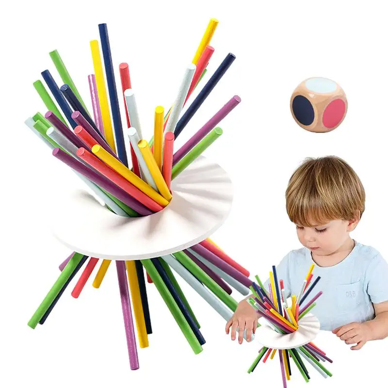 

30 шт., деревянные палочки для детской комнаты, 6 цветов