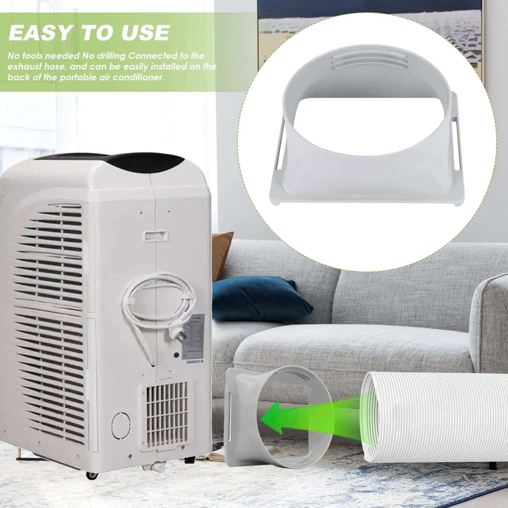 Портативный соединитель для выхлопного шланга кондиционера переходник окон