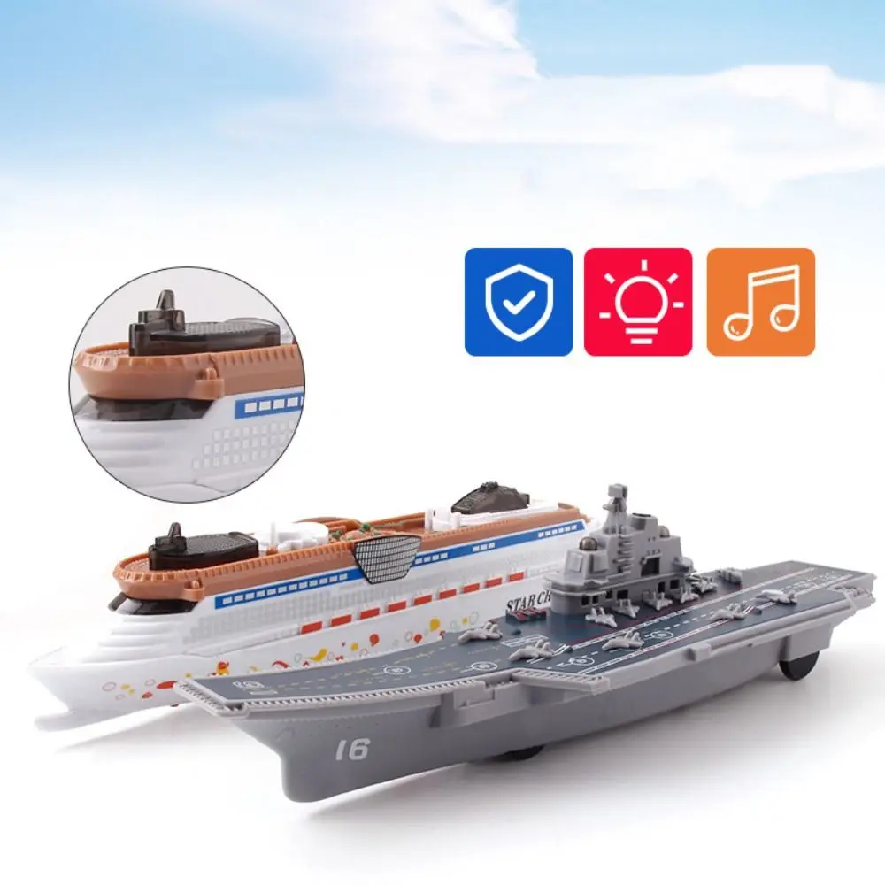 

Simulation Collection Birthday Gift Cruise Ship Model Toy with Light and Sound Ocean Liner Boat Toy Home Decoration