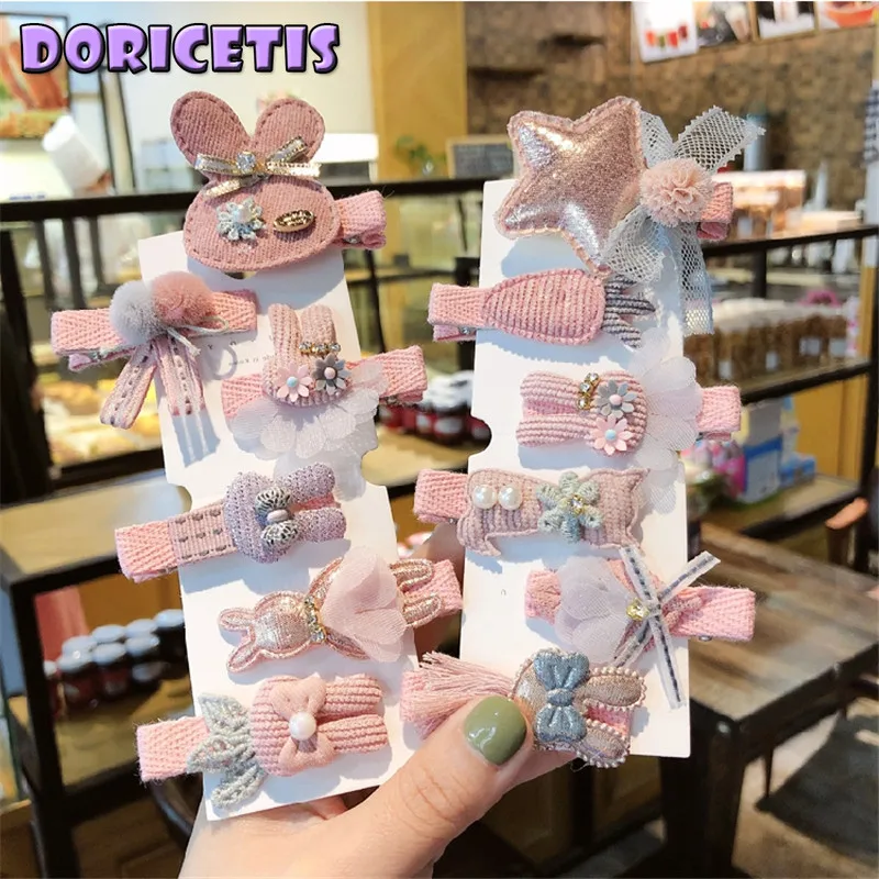 

Заколка для волос для маленьких девочек изысканный мультяшный головной убор принцессы корона детская заколка ручной работы аксессуары для...