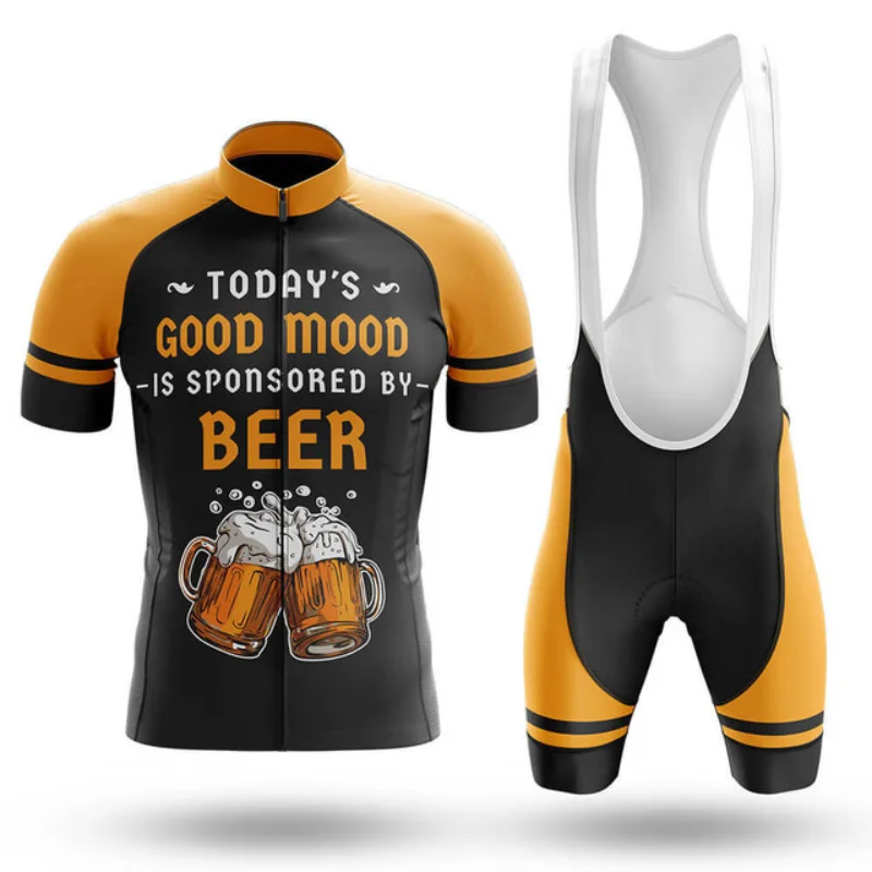

2023 Gobik Beer Cycling Team Summer Bike Breathable Set Men's Short-sleeved Mountain Bike Sweatshirt Maillot Ropa Ciclismo