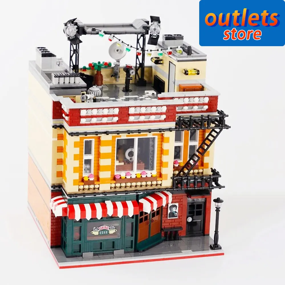 

89106 Creative Expert Street View City Center Apartment Coffee Corner Moc Modular Bricks Building Blocks Model Boys Toys 4335pcs