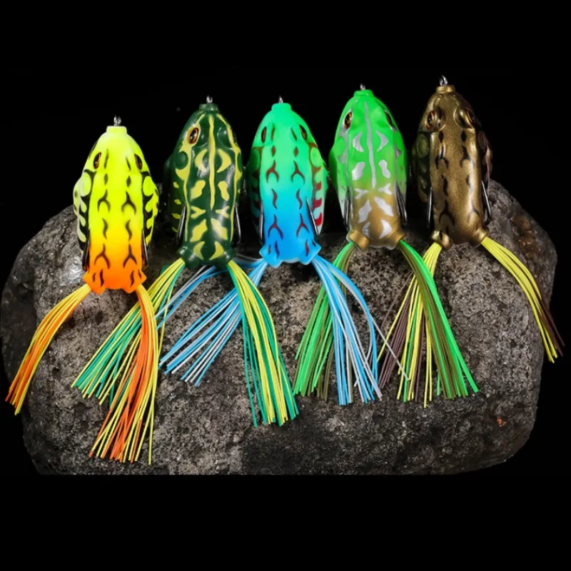 

ZWICKE 1pcs Frog Fishing Bait Thunderfrog Bait Simulation Bait Top Mine Frog Artificial Minnow Crank Strong Artificial Soft Bait