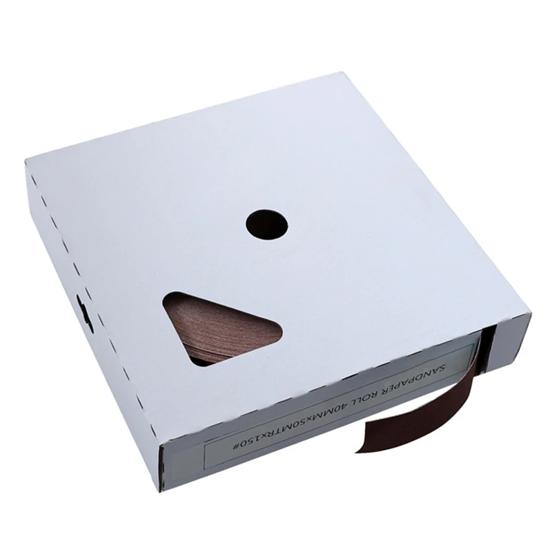 

50M Sand Belt Box Hand-Tear Sand Cloth Roll Can Be Pulled Soft Sand Cloth Roll Metal Glass Woodworking Sandpaper