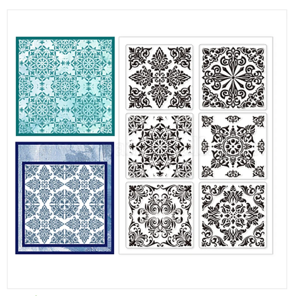 2024 новый шаблон мандалы прозрачная печать штамп сделай сам скрапбукинг альбом