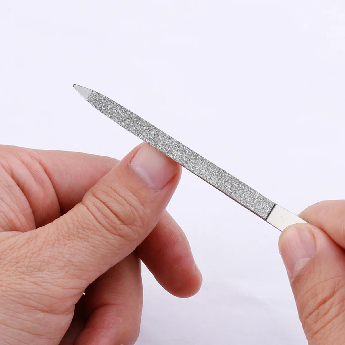 2 шт. шлифовальная пилочка из нержавеющей стали для ногтей инструмент