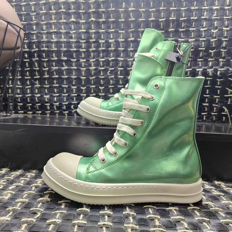 Ботильоны Owens мужские и женские натуральная кожа высокие винтажные роскошные