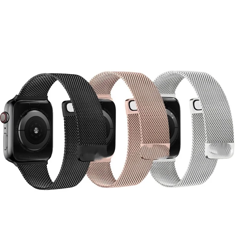 

Ремешок для Apple Watch 38 40 42 44 мм, металлический браслет с магнитным кольцом iWatch series 3 4 5 6 SE
