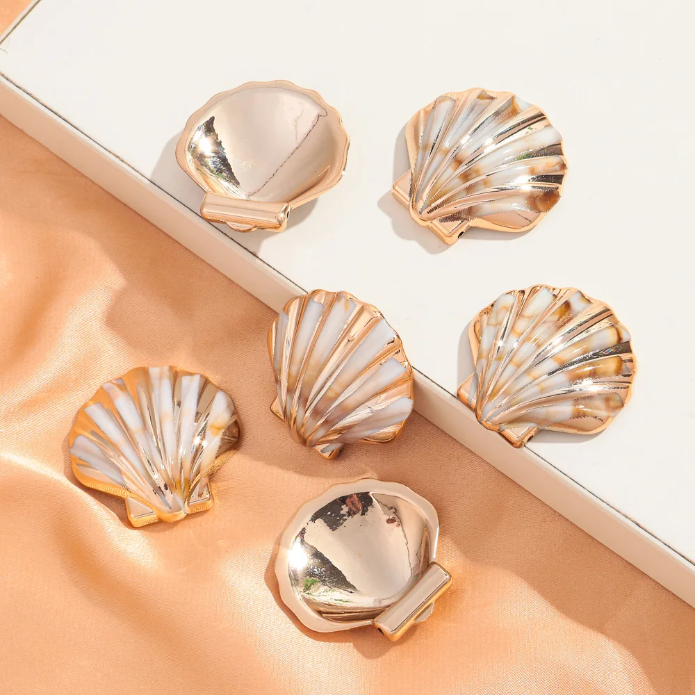 10 Шт. 31x32 Мм Акриловая Ракушка Подвески Зубчатая Подвеска Для Самостоятельного