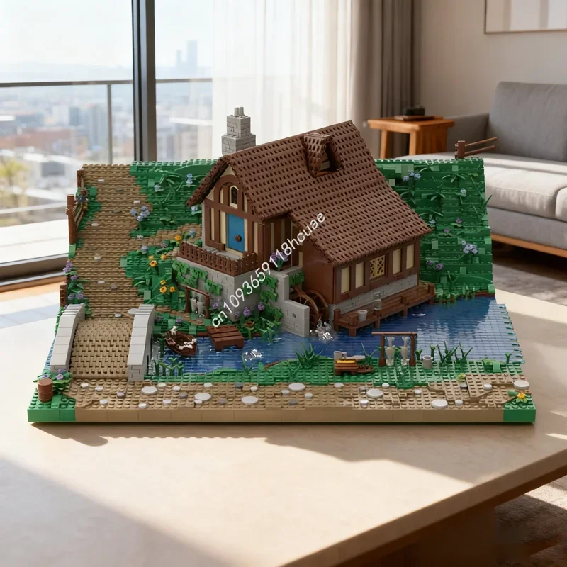 Фото 4929 деталей MOC: Модель Хоббитон, Секция 4. Архитектурный конструктор DIY. Подарки на фестивали. Креативные идеи. Игрушки-кирпичики. Подарок на день рождения. №1