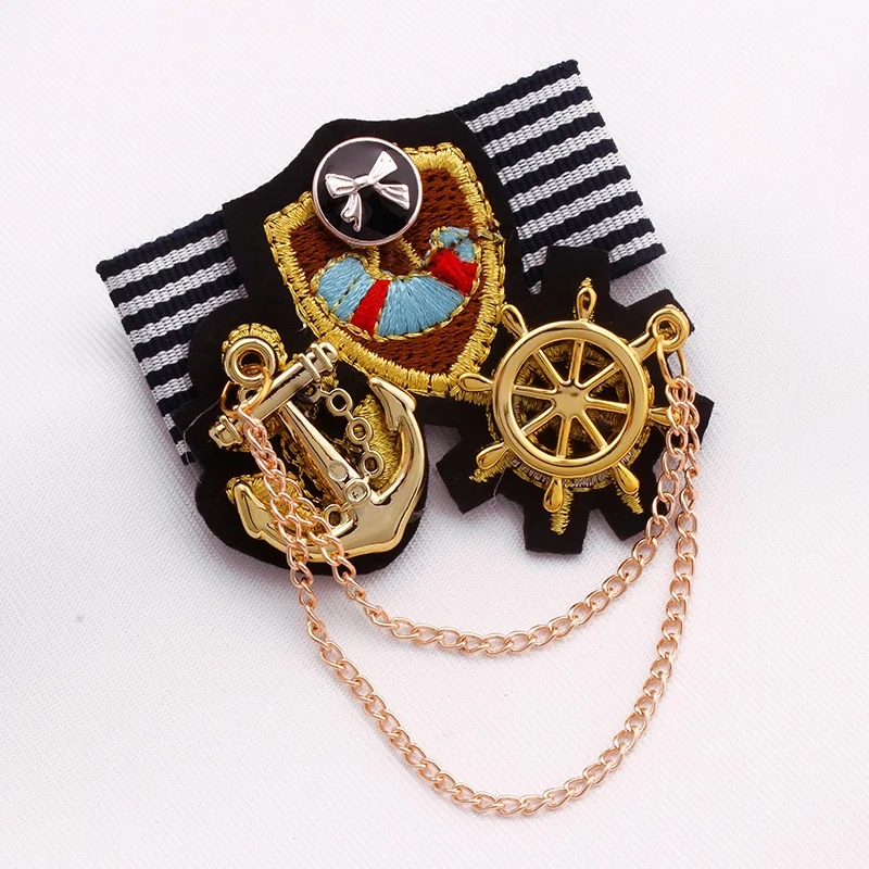 1 шт., корейский школьный темно-синий стиль, погоны с кисточками, костюм с узлом на плече, тканевая брошь, значок, медаль, костюмы, униформа, значки, аксессуары лев бакст театральные костюмы открыток