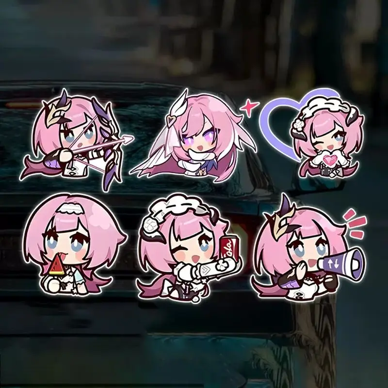 

Honkai Impact 3 Sticker Anime Stickers Kawaii Student Stationery Water Proof Kids School Elysia Car Waterproof Car Cute Sticker