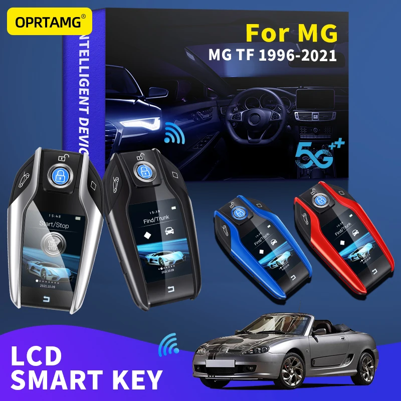 

OPRTAMG Keyles Entry Remote Car Key Modified Smart LCD For MG TF 1996 1997 1999 2000 2001 2004 2005 2006 2007 2009 2010 2021