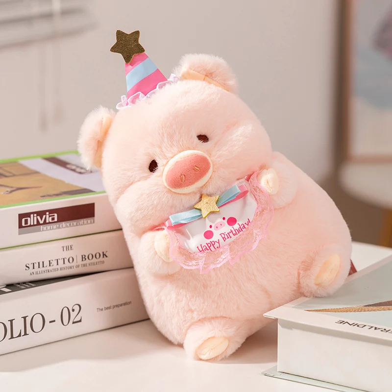 Подушка плюшевая в виде свиньи 20/30/40/50 см