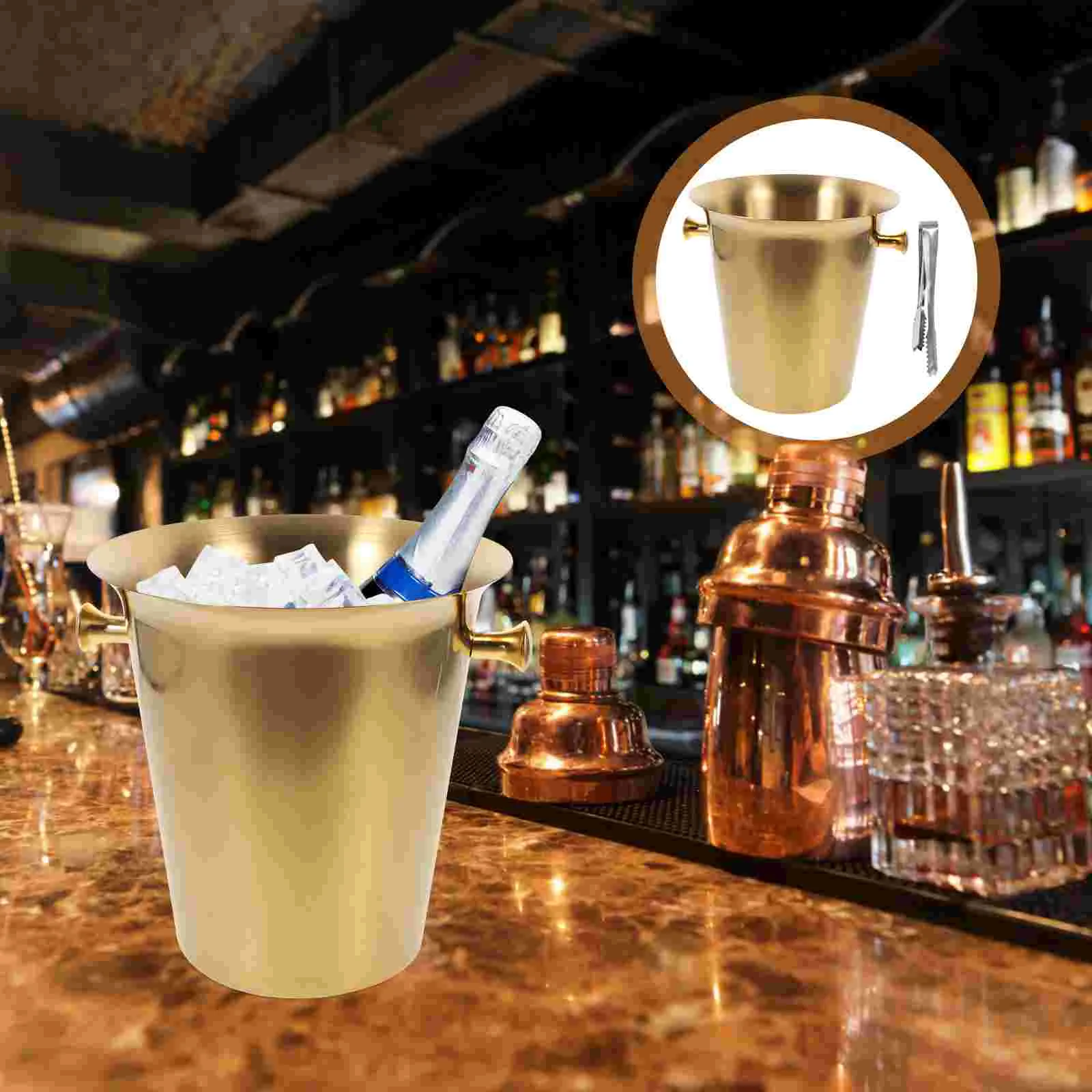 

Cold Stainless Steel Metal Bin Stainless Steel Bucket for Party Beer Home Ice